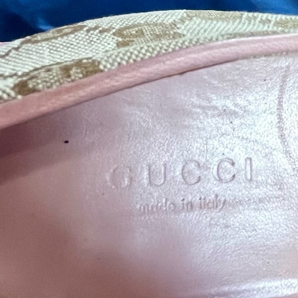 Gucci Monogram Cloth Ballet Flats - Picture 13 of 14